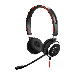 Jabra Evolve 40 UC Duo USB-C Headset Vorne 