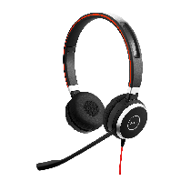 Jabra Evolve 40 UC Duo USB-C Headset Vorne
